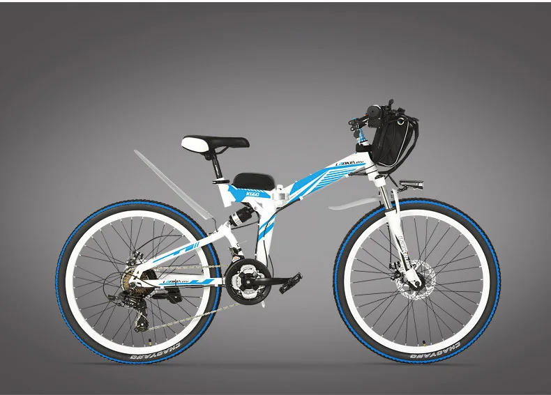 Sale 21 Inch Speeds, 24, 36, 48 V, 240 W, High Carbon Steel Frame, Foldable Electric Bike, Suspension, Brake Disc. And Bicycle 24