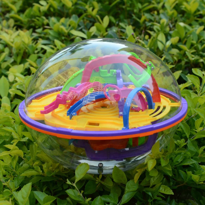 

3D Ball Maze Puzzle Labyrinth Magical Intellect Maze Ball Perplexus Ball Children Educational Games Toys 209 Steps 18*18*24CM