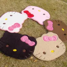 1x Kawaii 50*60 см Рисунок «Hello Kitty» двери Коврики земли мягкие мохнатые ковры из Гостиная Спальня Ковры ковровое покрытие Коврики 5 видов цветов