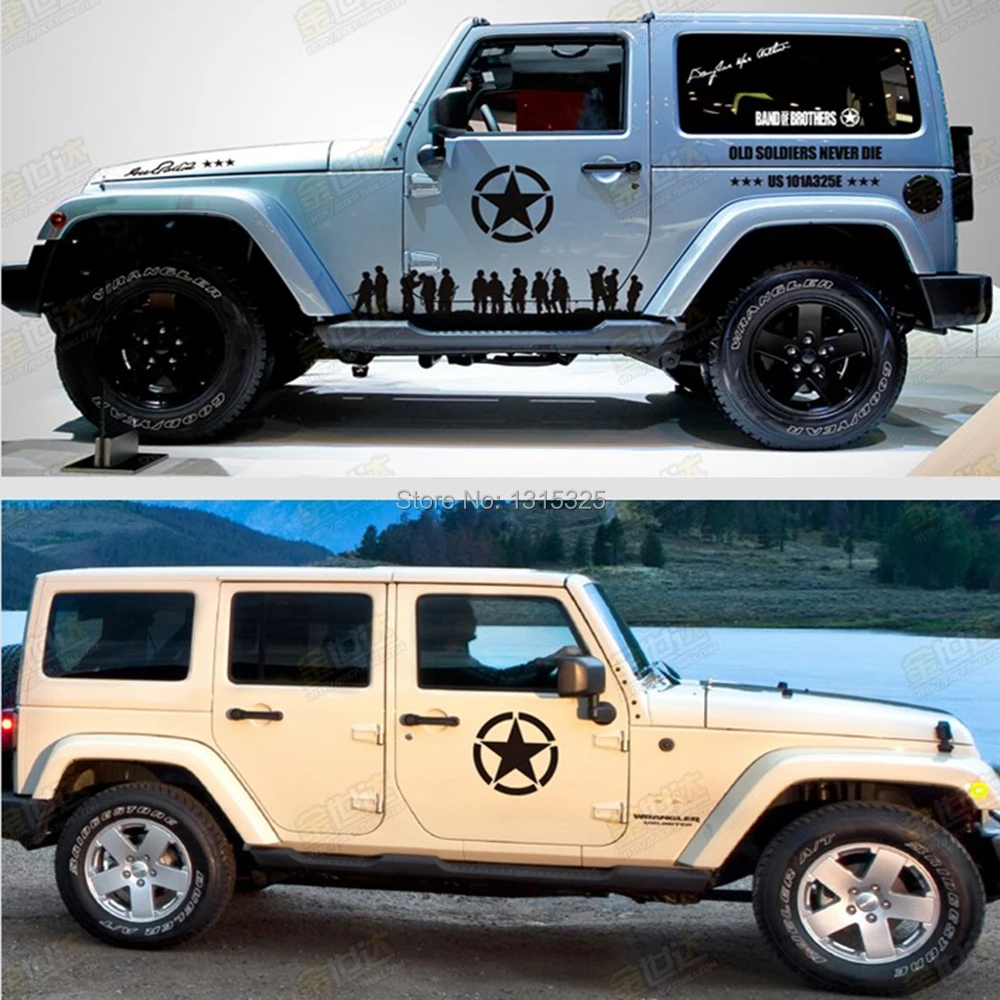 Стикер в стиле &quotАрмия&quot на автомобили JEEP Toyota Ford Chevrolet Volkswagen Tesla Honda Hyundai Lada.|sticker