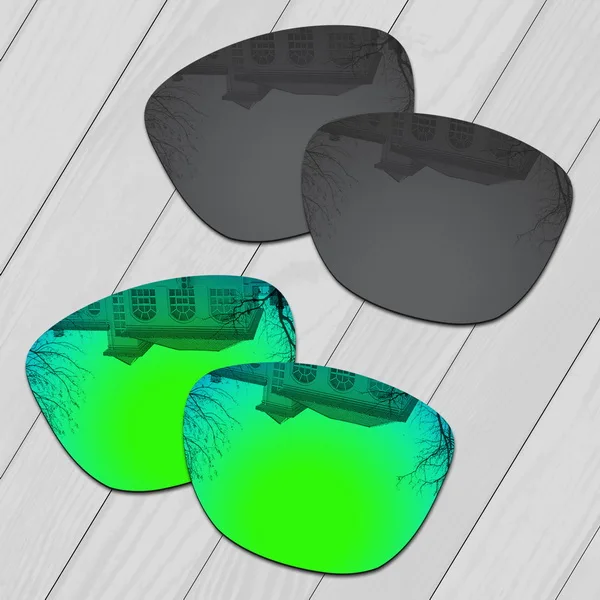 Black-Green E.O.S поляризованные улучшенные Сменные линзы для солнцезащитных очков Окли Юпитер-несколько вариантов - Цвет линз: Black-Green