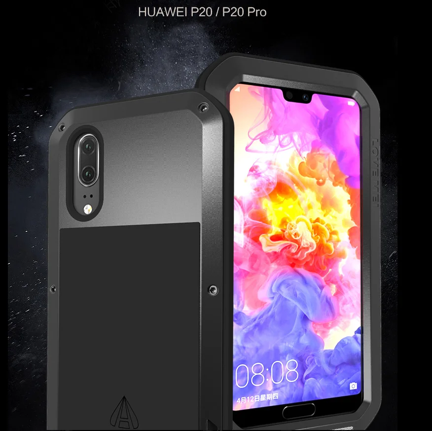 Для HUAWEI P20 Pro Чехол Любовь Мэй Шок Грязь доказательство, водонепроницаемость Металл броня крышка телефона чехол для HUAWEI P20