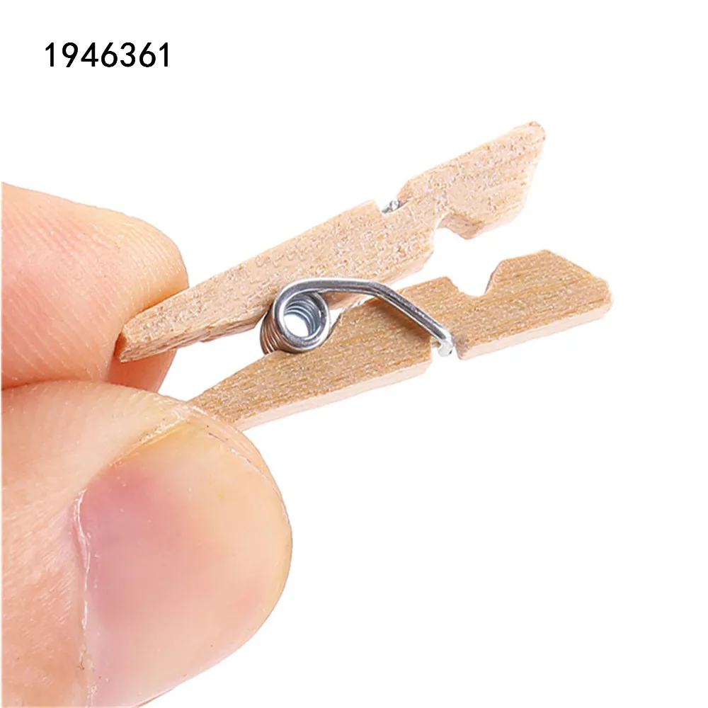 50/100/200PCS 2.5CM Mini Natural Wooden Clothes Photo Paper Clothespin Craft  Clips Portable Wood Clamp - AliExpress