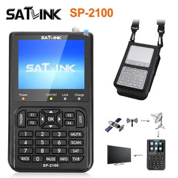 

Genuine SATLINK SP-2100 HD DVB-S / S2 and MPEG-2 / 4 Digital Satellite Signal Finder Meter 3.5 Inches LCD Color Screen SP 2100