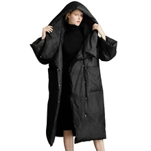 Brand Plus Size 2019 Winter Jackets Women Fluffy Duck Down Coat Women Vintage Long Warm Hooded Loose Female Snow Outwear AO675 цена Brand Plus Size 2019 Winter Jackets Women Fluffy Duck Down Coat Women Vintage Long Warm Hooded Loose Female Snow Outwear AO675 цены онлайн
