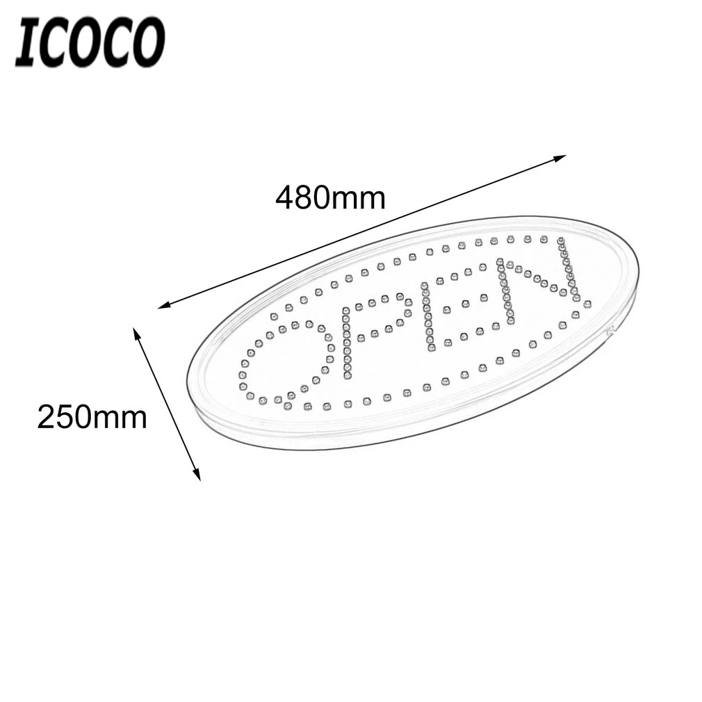 ICOCO светодиод под открытым небом рекламный свет яркие анимированные движения Runing