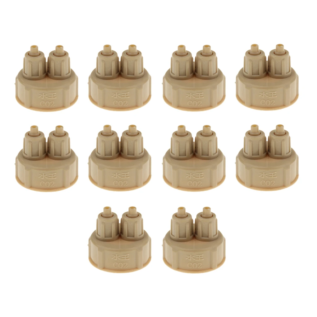 

10x Aquarium Fish Tank Carbon Dioxide DIY Reactor With Quick Screw Bottle Cap Fish & Aquatic Pet Supplies