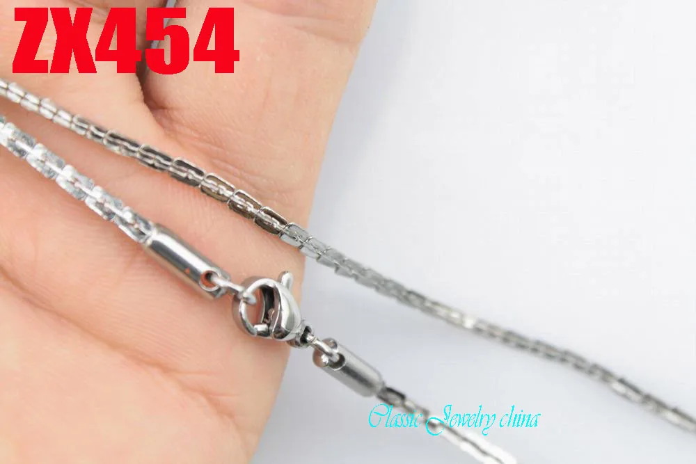 

100 meters 2mm Boston chain stainless steel chain fashion men's women jewelry chains ZX454