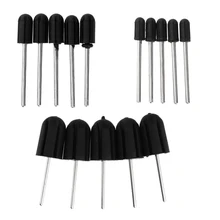 15pcs Pedicure Manicure Nail Sanding Bands Mandrel Drill Bit 3 32 Inch Stainless Steel Shaft Callus