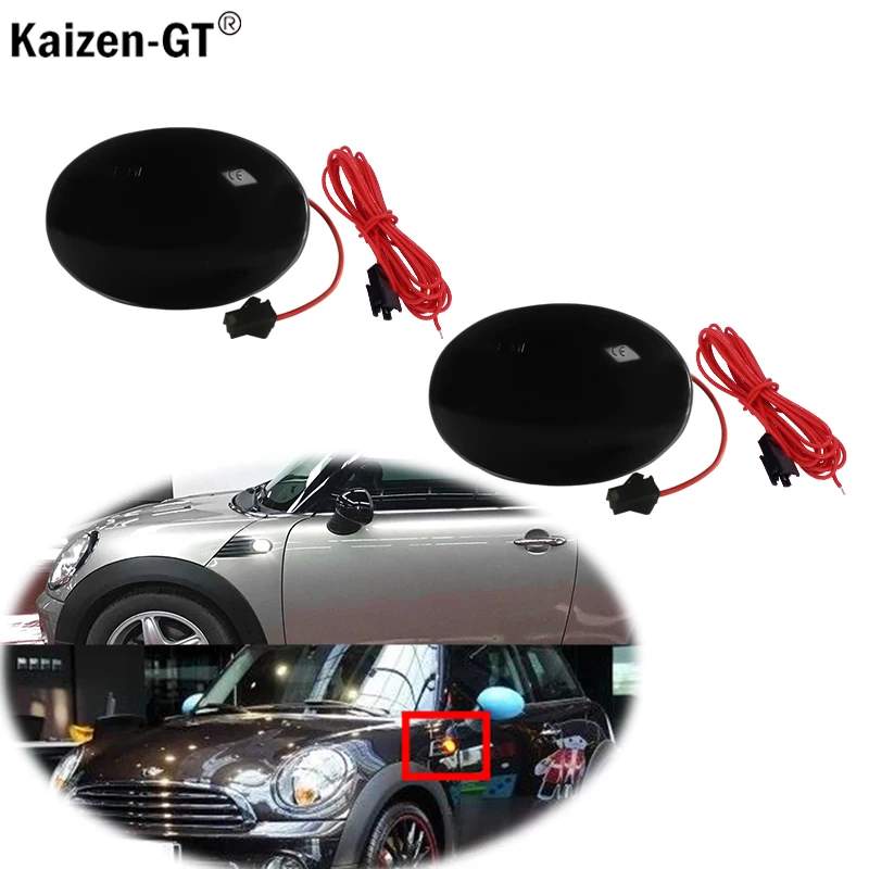 

Smoked Lens Amber/White Dual Color LED Side Marker Light Turn Signal Light Parking DRL Lamp For MINI Cooper R55 R56 R57 R58 R59
