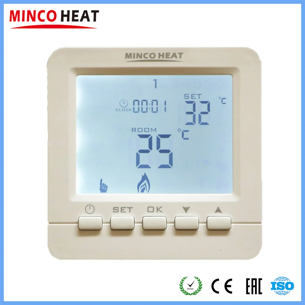 

Digital Temperature Controller 16A Electric Heating 3A Water Heating Room Thermostat