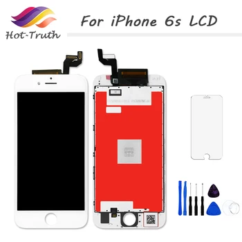 

Hot-Truth 1PCS 100% Tested Screen For iPhone 6s LCD Display Touch Screen Digitizer Display Assembly 4.7 inch+Tempered Film+Tool