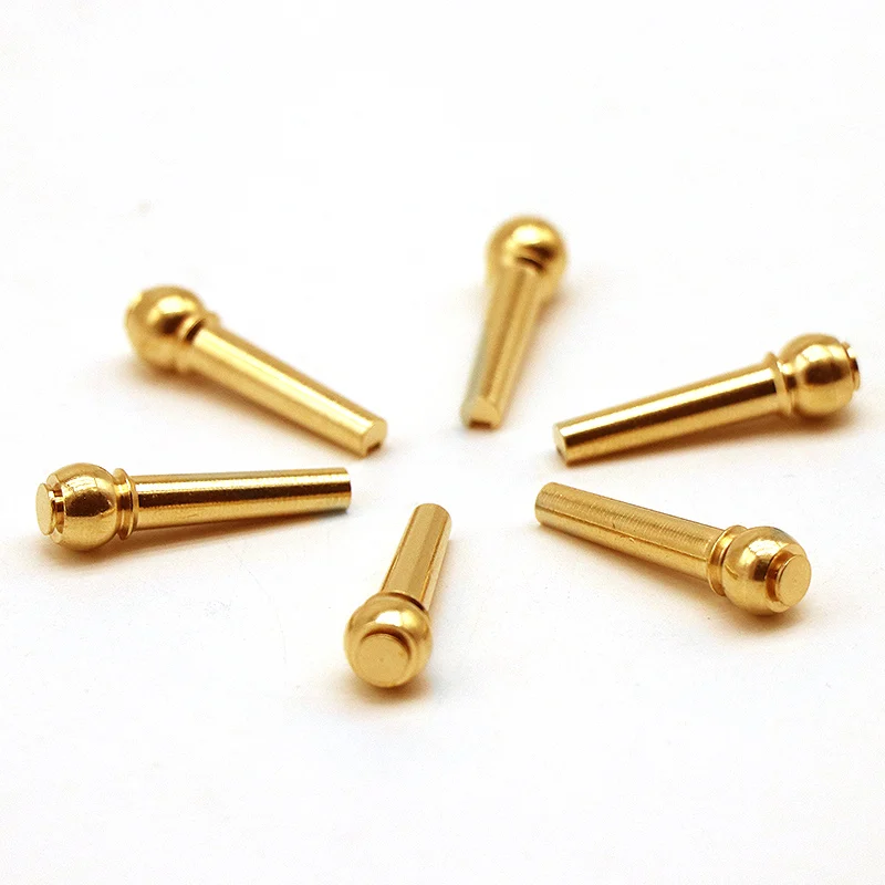 6 Pieces/lot Guitar Strings Nail Metal Acoustic Guitar Bridge Pins Brass Strings Fixed Cone String Pins String nut Nails acoustic guitar strings,guitar accessories,acoustic guitar bridge pins,guitar nut