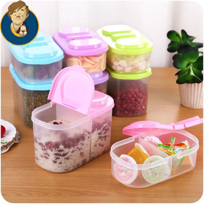 two size two grid seal pot font b food b font kitchen receive a case multi