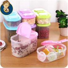 two size two grid seal pot food kitchen receive a case multi-function fresh-keeping box contained store content box
