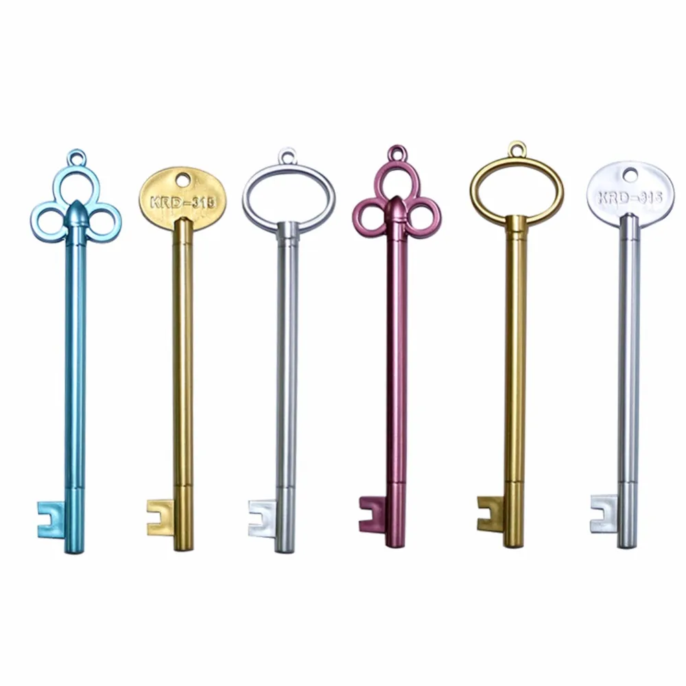 

1 шт. 0,38 мм гелевая ручка в форме ключа Высокое качество креативный черный пополнение 6 видов стилей студенческие канцелярские принадлежности