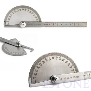 

New Stainless Steel 180 degree Protractor Angle Finder Arm Measuring Ruler Tool