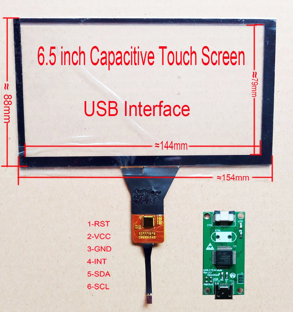 USB Capaictive Сенсорный экран 4,3/5/6,2/6,5/7/8/9/10,1 дюймов Поддержка Raspberry Android Linux WIN 7 8 10 Поддержка некоторые мобильного телефона из закаленного стекла