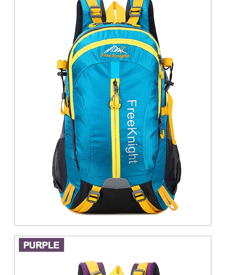 Perfect TOPTETN New outdoor bicycle equipment fitness large capacity two-color travel bag hiking waterproof scratch-resistant backpack 1