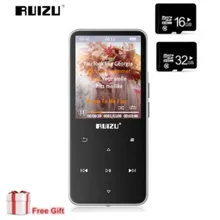 RUIZU MP4 плеер с bluetooth V4.0 mp3 mp4 плеер портативный 2,4 дюймов touch Экран FM радио видео