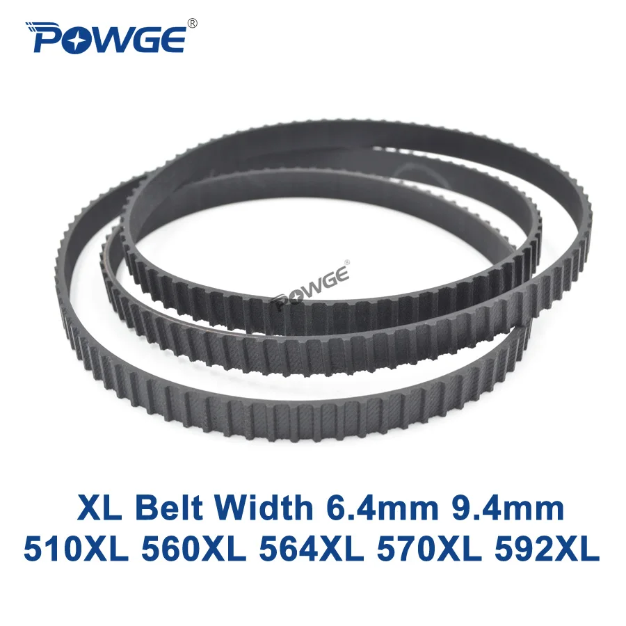 POWGE XL Timing belt 510/560/564/570/592 Width 025 037 Teeth 255 280