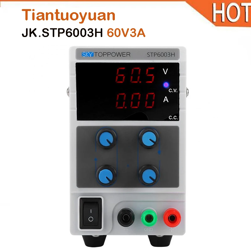 

SKYTOPPOWER STP6003H 60V 3A Regulated DC Power Supply Voltage Regulators Stabilizers 4-digit Display Input 110/220V