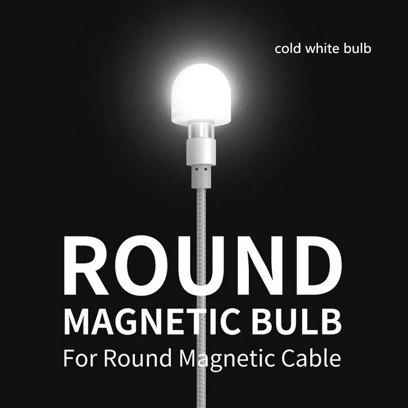 WSKEN round magnetic USB cable mini light bulb (1)