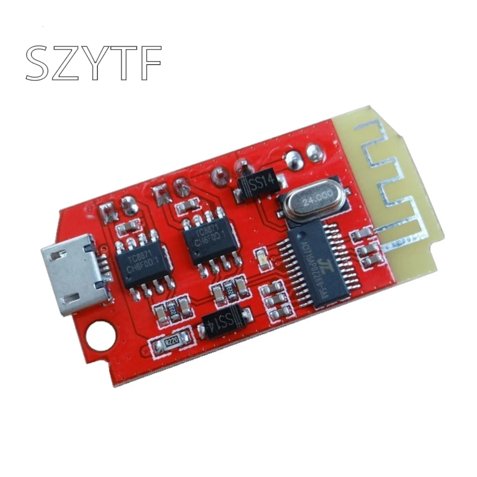 

CT14 micro 4.2 stereo Bluetooth power amplifier board audio module F class 5W+5W with charging DIY modified speaker