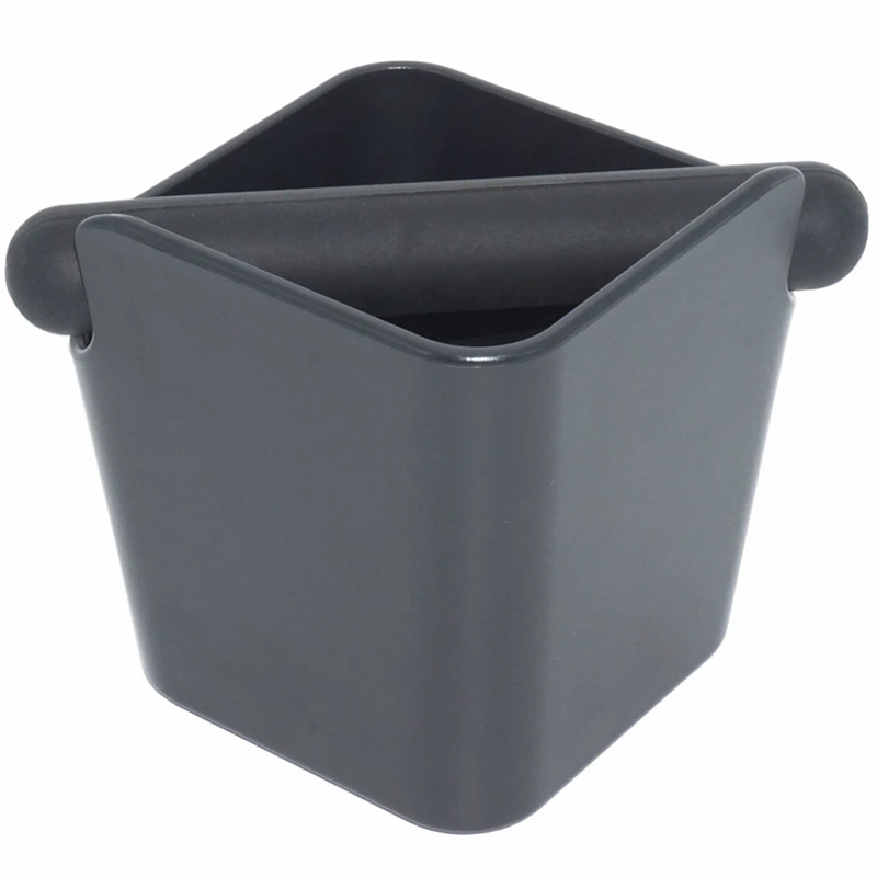 

High Capacity Coffee Knock Box Espresso Grounds Container Coffee Tools For Barista + Non-Slip Base