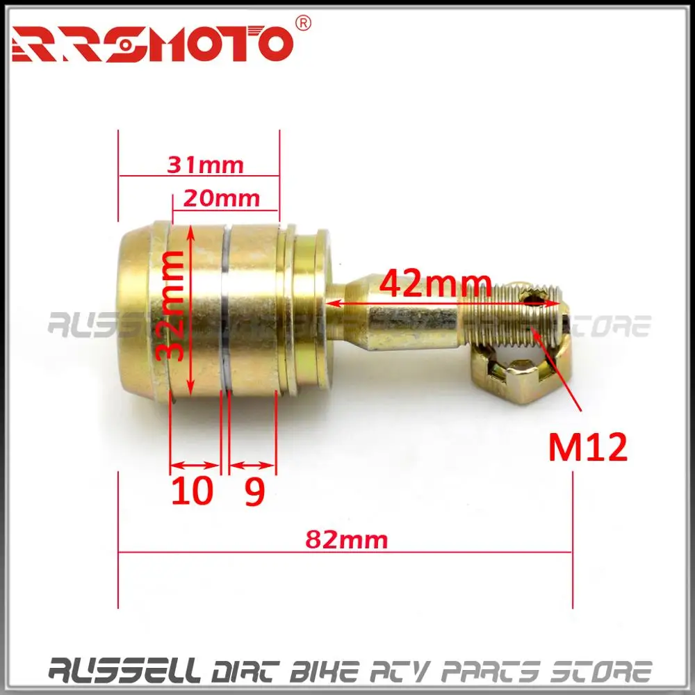Универсальный A-ARM шарнир направляющий шарнир рокер галстук шаровой шар конец шарнир M12 150cc 200cc 250cc Bashan Lonxin китайский ATV quad