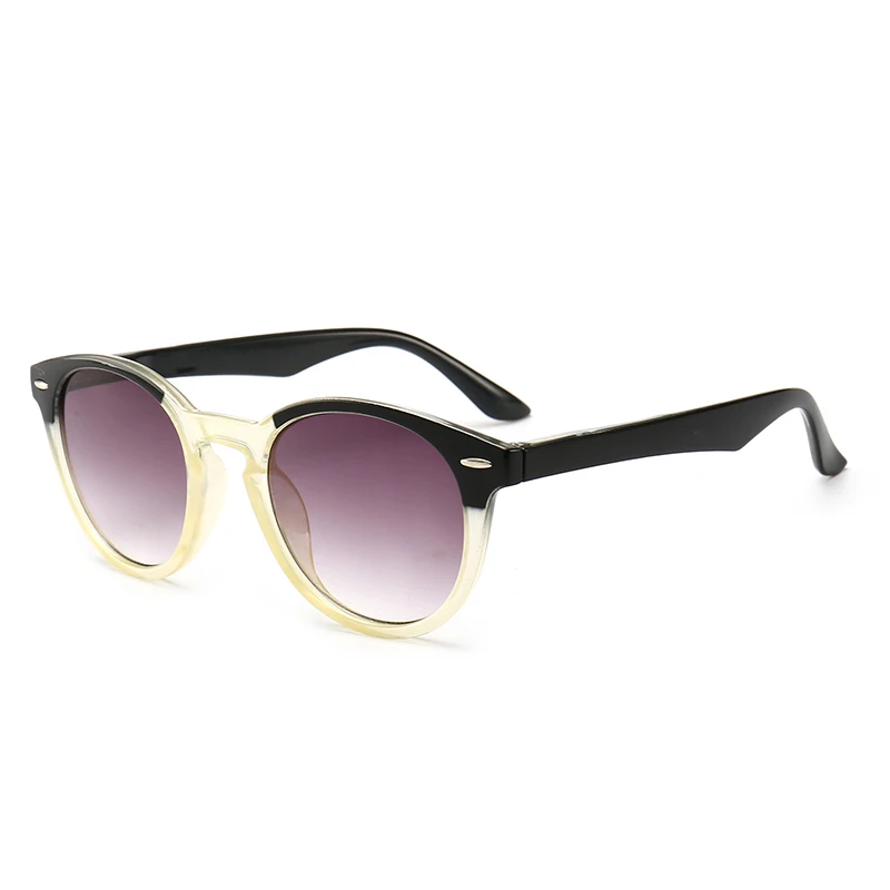 Модные очки для чтения мужские женские круглые солнцезащитные очки пресбиопические очки подарок для родителей+ 1,0+ 2,0+ 3,0+ 4,0 диоптрий Z18157 - Цвет оправы: Цвет: желтый