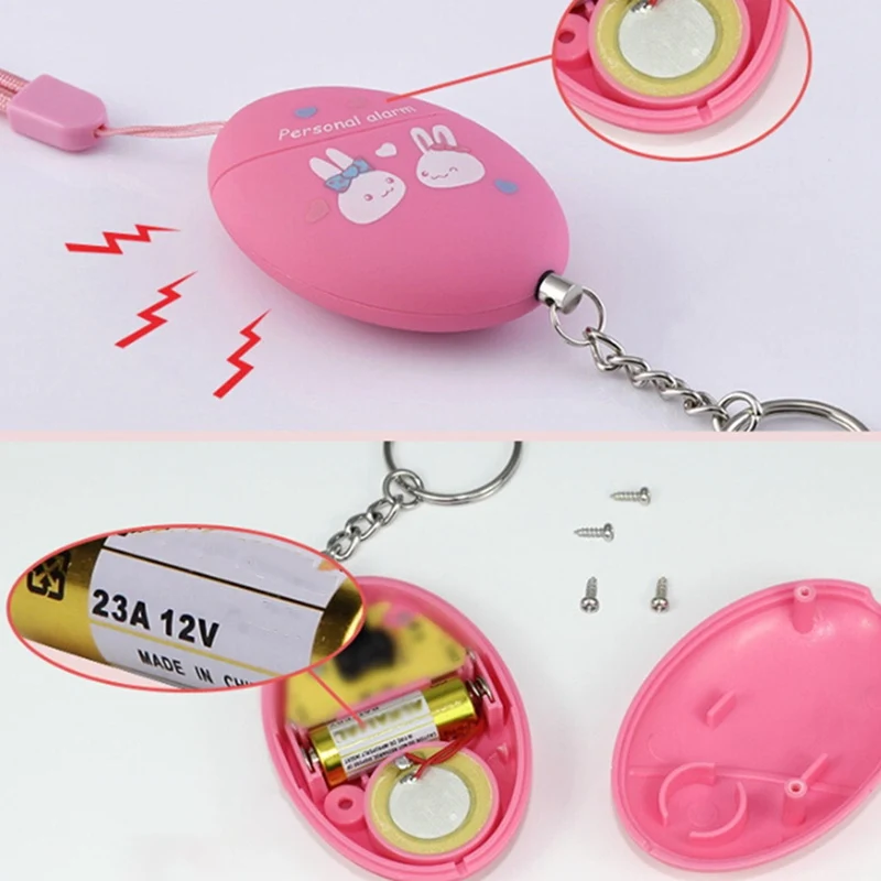120db Personal Defense Siren Anti-attack Security for Children and Older Women Carrying Cartoon Panic Alarm 120db Personal Defense Siren Anti-attack Security for Children and Older Women Carrying Cartoon Panic Alarm