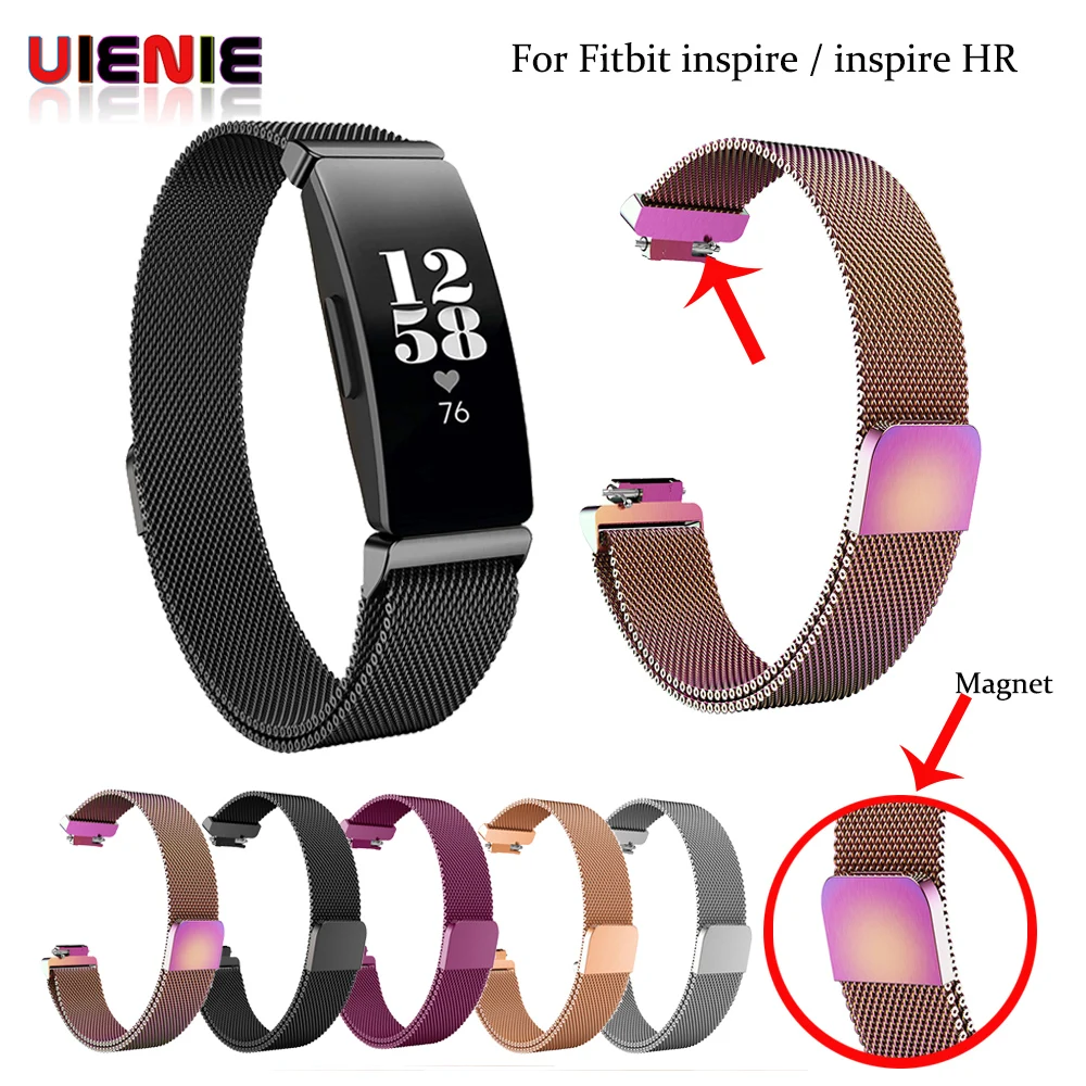 

Milanese Loop Magnetic Bracelet For Fitbit Inspire HR Band Replacement Stainless Steel Strap for Fitbit Inspire Accessories
