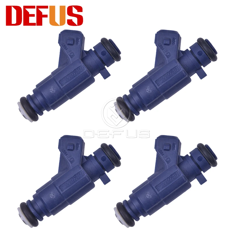 4 шт. Форсунка инжектора топлива OEM 0280156166 для BYD F3 Hafei Xiali N3 JAC TONG SAIMA инжекторы