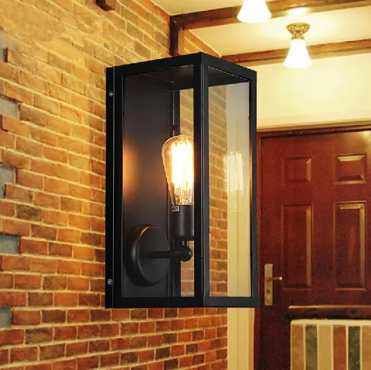 exterior light fixture led vintage loft filament narrow box wall lamps industrial glass sconce for home outdoor light fixture exterior light fixture led vintage loft filament narrow box wall lamps industrial glass sconce for home outdoor light fixture