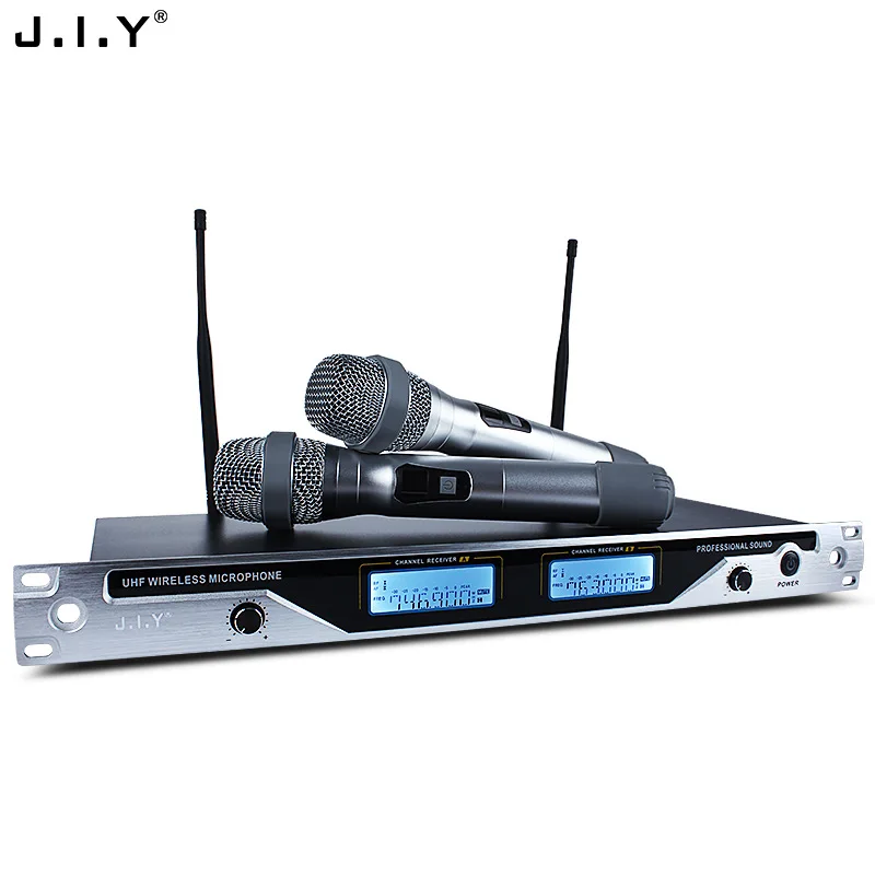 

JIY Professional U band Wireless microphone dual wireless High fideli wireless Microphone For stage performance show Meeting KTV