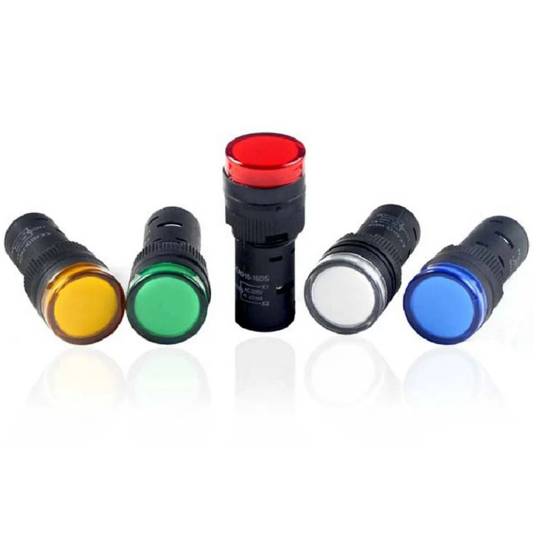 

Power Indicator Pilot Signal Light High Quality 1PCS AC 220V Panel Mount LED Lamp Bicycle HandlebarLights Bicycle Accessories