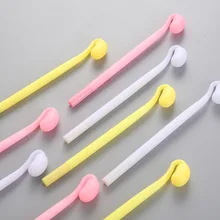 10 шт./партия Корея маленький свежий милый боб росток гелевая ручка 0,38 мм черный студенческий мультфильм пластик обучения канцелярские товары оптом