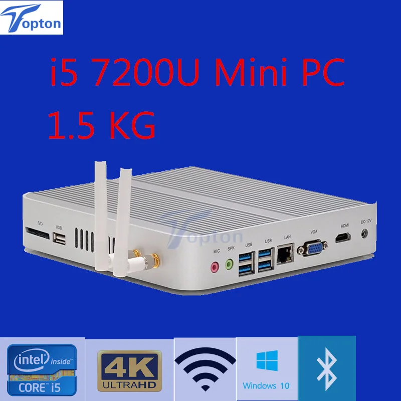 i5 7200U 4K HTPC Desktop Computer Mini PC 3-year warranty