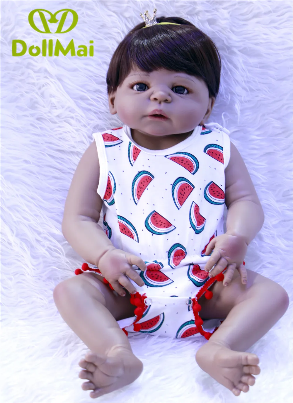 Baby Reborn африканская кукла черная лучший подарок игрушка рождественский Playmate Boneca