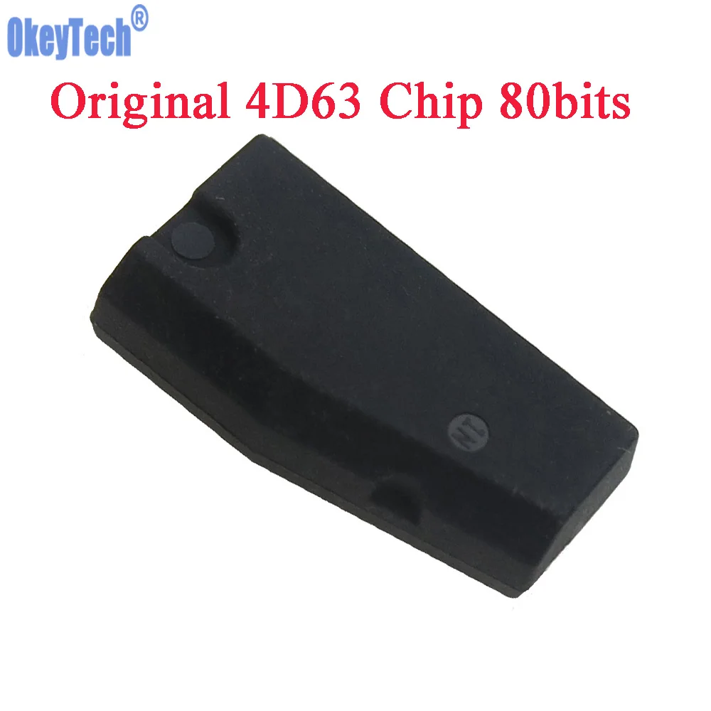 

OkeyTech Original ID83 4D63 80bit Chip for Ford Mazda ID4D63 Carbon Car Key Chip Auto Transponder Chip High Quality Wholesale