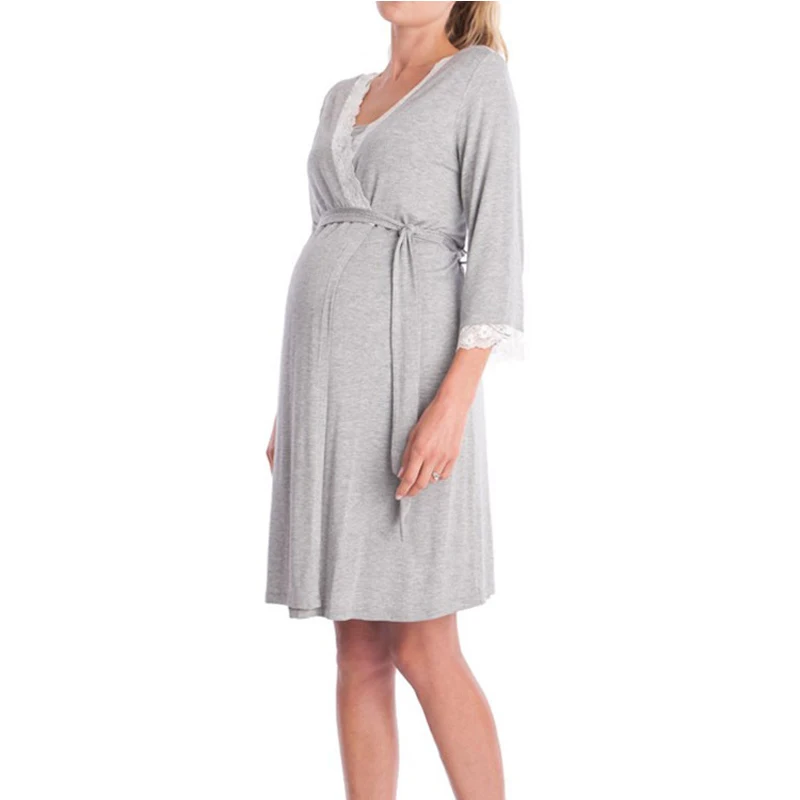 Pregnancy&maternity Nightgown Maternity Pajamas Dress Lace Sleepwear Pregnant Breastfeeding Elegant Nursing Clothes Pyjama Pregnancy&maternity Nightgown Maternity Pajamas Dress Lace Sleepwear Pregnant Breastfeeding Elegant Nursing Clothes Pyjama