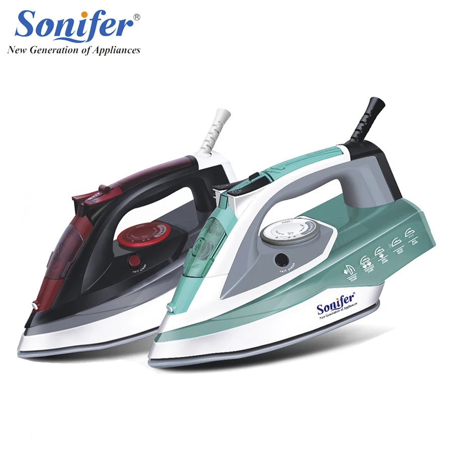 

2200W Original Colorful Portable Electric Steam Iron For Clothes high quality Three Gears Ceramic soleplate 220V Sonifer