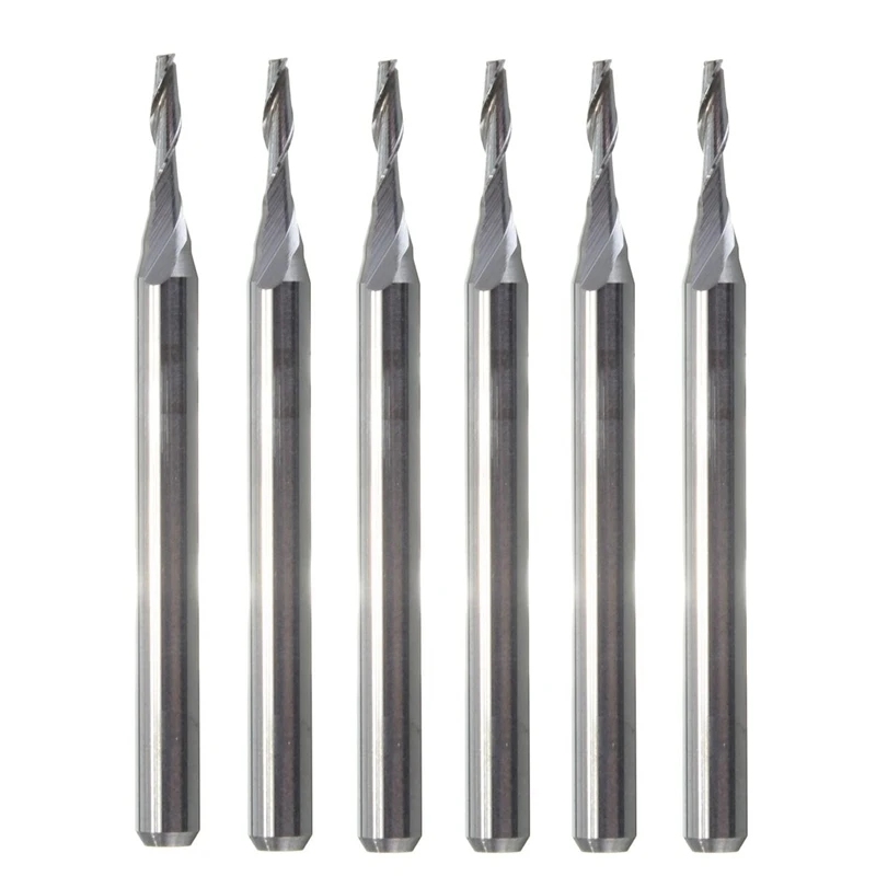 

10pcs X 3.175mm Double 2 Flute Ball Nose End Mills CNC Router Bit Tungsten Steel Cutting Engraving Milling Cutter Drill Bits