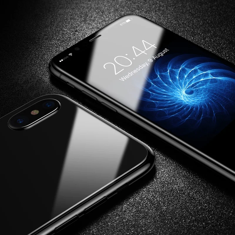 JGKK 2 шт./лот, 4D переднее и заднее закаленное стекло для iphone X, защита от взрыва, Защита экрана для iphone X 5,8 дюймов