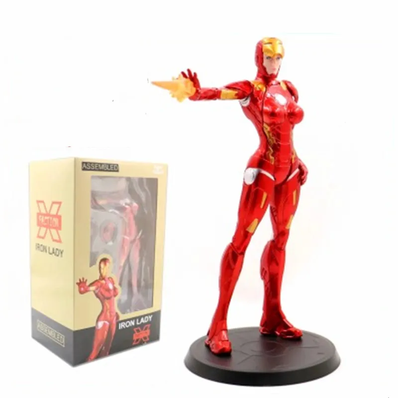 X-FACTION Marvel Superhero Stark Industries X-Faction Iron Lady Pepper Potts MK8 ПВХ фигурка Коллекционная модель игрушки NN0