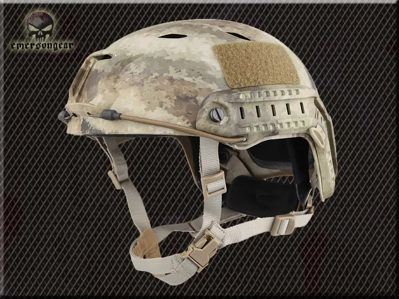 Военный страйкбол шлем походные Emerson Быстрый Шлем BJ ТИП Мультикам черный EM5659