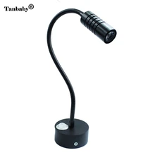 AC85-265V 3 Вт светодиодный настенный светильник металлический Гибкий Светодиодный точечный светильник Настенный точечный светодиодный светильник Переключатель ВКЛ/ВЫКЛ прикроватная лампа 6 цветов светильник ing