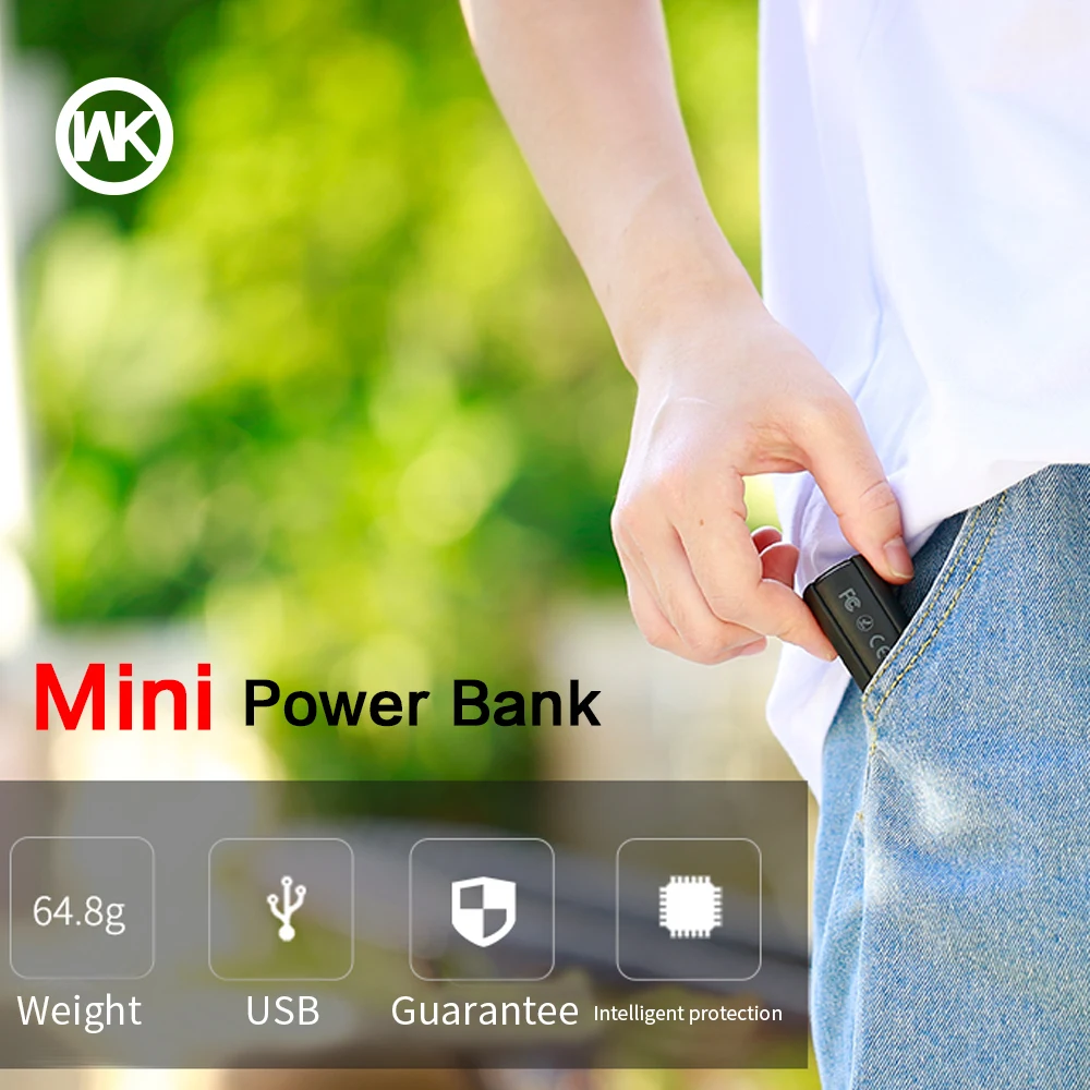 WK DESIGN Mini Powerbank for Xiaomi Power Bank Xiaomi mi 7 Bateria Externa Movil External Battery for iPhone X Phone Accessories WK DESIGN Mini Powerbank for Xiaomi Power Bank Xiaomi mi 7 Bateria Externa Movil External Battery for iPhone X Phone Accessories
