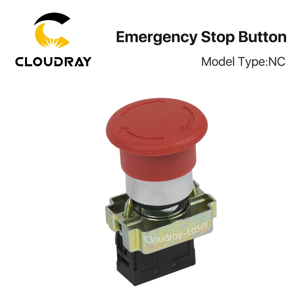 Cloudray Emergency Stop Button NC for CO2 Laser Engraving Cutting Machinein Woodworking
